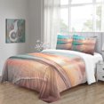 thumbnail image 4 of Modern Bedding Cover Set Beach Sunset Printed Comforter Cover Pillowcase Adult Bedroom Decor,King (90"x104"), 4 of 5