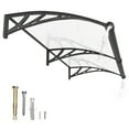 thumbnail image 2 of Guansu Polycarbonate Window Awning with Large Sink for Drainage and Sun Shade, 2 of 9