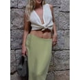 thumbnail image 5 of Yunliwuli Women Knit Tank Tops Solid Color Buttons V-Neck Casual Vests Summer Fashion Sleeveless Tops Streetwear, 5 of 9