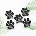 thumbnail image 5 of Cat Dog Brooch Pin for Women Men Cute Puppy Pet Footprint Black Enamel Funny Statement Lapel Pin Who Rescued Who Letter Bag Accessories Memorial Brooches Animal Badge Gift, 5 of 6
