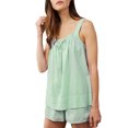 thumbnail image 1 of SUNSIOM Ensemble de Shorts 2 Pcs pour Femmes, Rayé, Col Rond, Sans Manches, Taille Élastique, Tenues de Détente, 1 of 8