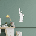 thumbnail image 4 of White Statue Of Liberty Metal Wall Art | ACP Wall Hanging Décor | 46 Inch x 15.5 Inch Approx. | Loops n Knots, 4 of 8