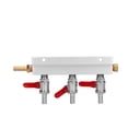 thumbnail image 3 of Ccdes 3 Way Gas Splitter CO2 Gas Distribution Manifold With 5/16 Inch Beer Integrated Check Valves,CO2 Distributor,3 Way Gas Splitter, 3 of 8