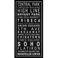 thumbnail image 2 of Anonymous 14x24 White Modern Wood Framed Museum Art Print Titled - NYC Destinations Sign, 2 of 4