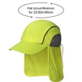 thumbnail image 7 of vlrwzc Outdoor Sun Hat for Men Women Summer Breathable Wide Brim Reflective Fishing Hat with Neck Flap High Visibility Legionnaires Cap, 7 of 7