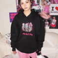 thumbnail image 3 of Sanrio Hello Kitty Sparkling Rhinestone Pattern Hooded Sweater Women Trend Cute Hoodies Loose Oversize Tops Autumn Y2k Clothes HOEMLIN HOEMLIN, 3 of 6