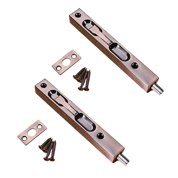 Door Flush Bolt Guard Concealed Slide Bolt Lock Concealed Security