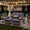Blue, variant on NestNook 5-Piece Outdoor Wicker Swivel Glider Patio Conversation Sets with Cushions and Fire Pit Table