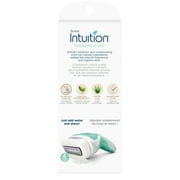 Schick Intuition 4-Blade Sensitive Care Womens Razor Handle Plus 2 Manual Razor Cartridge Refills