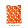 thumbnail image 3 of Tepsmf Halloween Flannel Throw Blanket, 60x40 IN Holiday Soft Plush Fleece, Warm Cozy Lightweight for Sofa Bedroom Indoor Home Decor, 3 of 6
