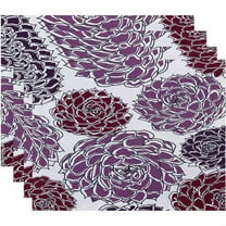 Simply Daisy 18" x 14" Olivia Floral Print Placemat (Set of 4)