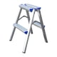 thumbnail image 2 of Escalera plegable, taburete ancho con pedal, escalera de cocina multifuncional 2 pasos, 2 of 9