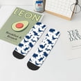 thumbnail image 7 of Fuzoiu Cute Cartoon Dinosaurs Print Adult Socks, Crew Moisture-wicking Socks, Unisex Cushion Crew Socks,Casual Sports Ankle Socks, 7 of 7
