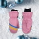 thumbnail image 2 of Wosthever 3 pares de manoplas para niños, guantes Unisex impermeables de invierno con gancho, accesorios fáciles de combinar, suministros de Suministros térmicos Rosa L, 2 of 6