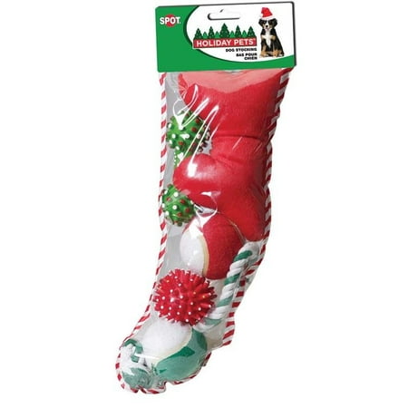 Dog Christmas Gifts Dog Holiday Christmas Stocking Pet Toy Assortment Gift Set Choose From 4 Sizes (Large) ()
