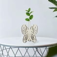thumbnail image 4 of Moderno florero hidropónico de mariposa, soporte de madera, contenedor, Zulema Florero hidropónico, 4 of 7