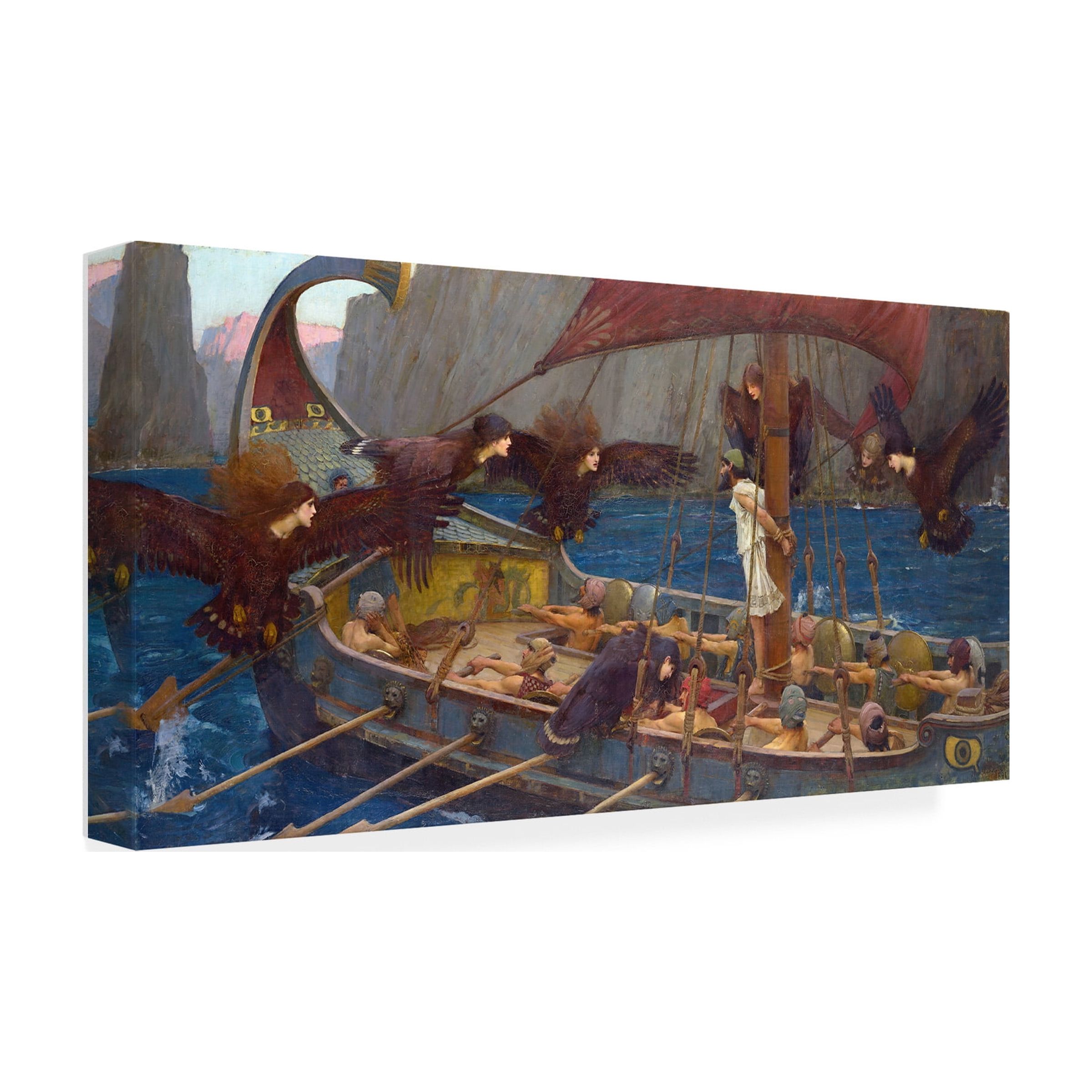 Waterhouse 'Ulysses And The Sirens' Canvas Art