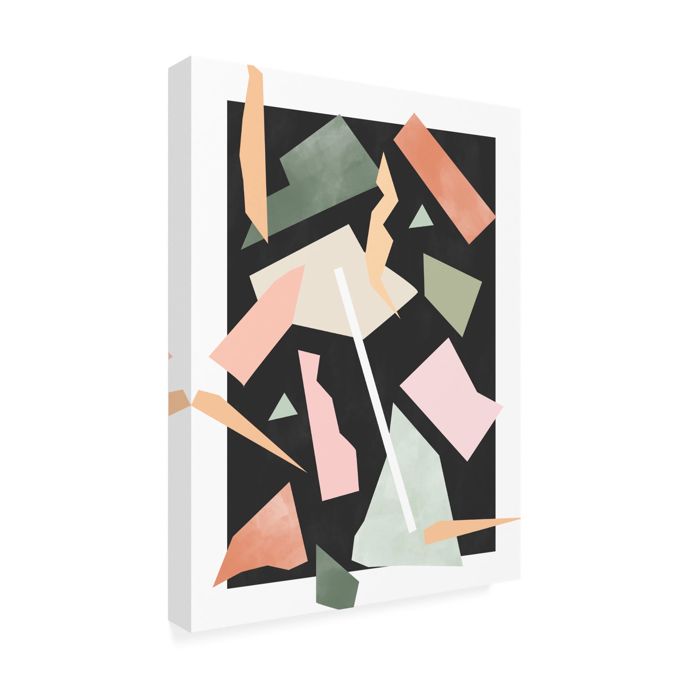Trademark Fine Art Elena Ristova  Pinkgreen34 Canvas Wall Art