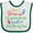 White and Green, variant on Inktastic Future Auditor Like My Dad Boys or Girls Baby Bib