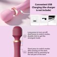 thumbnail image 7 of OCTMOM Newly Upgraded Dual Vibrators for Women, Personal Massagers Wand Vibrators for Female. Pink, 7 of 7