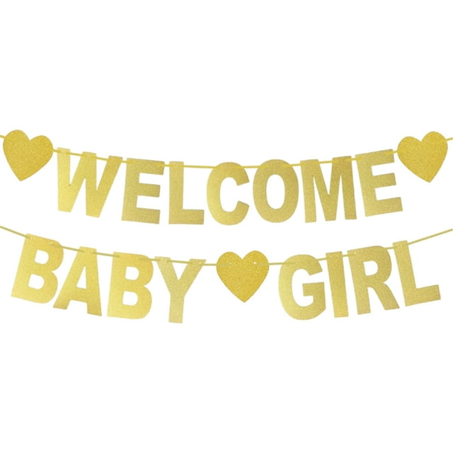 Wweixi 1pcs Set 16.4ft Gold Paper Card For Christening & Baptism Banners Customize Letter Banner Custom Banner Birthday Banner TYPE4 NO4