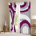thumbnail image 3 of Homewish Abstract Circle Stripes Black Out Curtains for Female Men Women,Retro Geometric Lines Curtains Pack of 2 (42x63 Each),Minimalist Mid Century Bedroom Curtains,Luxury Bedroom Decor, 3 of 6