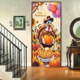 thumbnail image 4 of PRETXORVE Thanksgiving Decorations, Fall Decor, Thanksgiving Window Front Door Decoration Door Curtain Hanging Cloth Courtyard indoor and Outdoor Party Decoration Props, 4 of 7
