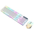 thumbnail image 2 of Wireless Gaming Keyboard and Mouse Combo, K1 RGB LED Backlit Keyboard with 104 Key Computer PC Gaming Keyboard for PC/Laptop, 2 of 7