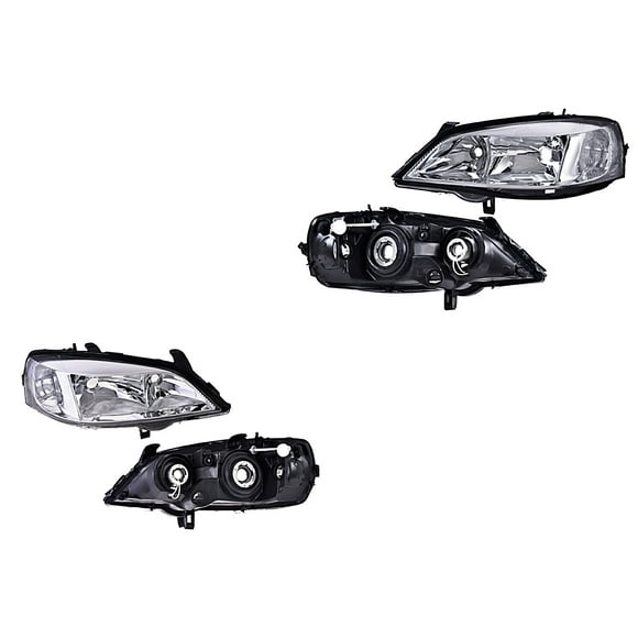 Par de Faros Astra 2000 A 2003 Chevrolet Eléctrico C/Base P/Halog DEPO .