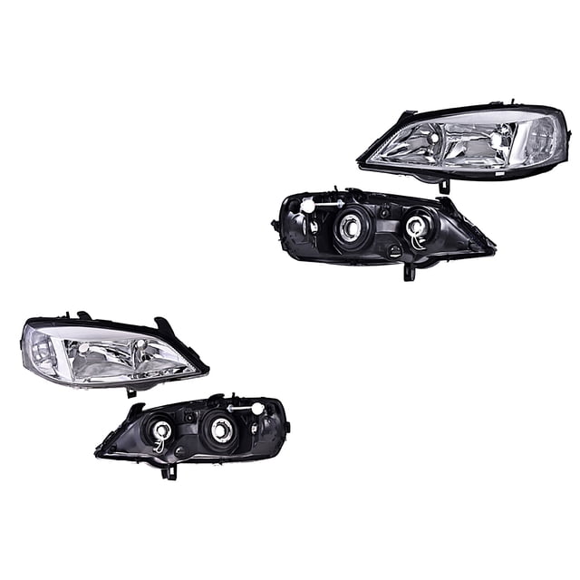 Par de Faros Astra 2000 A 2003 Chevrolet Eléctrico C/Base P/Halog DEPO .