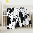 thumbnail image 5 of REGALWOVEN Cow Printed Blanket, Soft 300GSM Fleece Flannel Throw Blanket  for Couch Sofa Bed Office Black Non-Standard, 5 of 8
