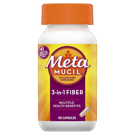 metamucil fiber capsules supplement psyllium capsule ct pills
