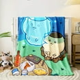 thumbnail image 4 of Chikawa printed flannel blanket, hotel blanket, air conditioning blanket, Four seasons blanket, sofa blanket, bed blanket, travel picnic blanket, outdoor blanket, bed gift blanket, 4 of 10