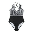 thumbnail image 5 of Women's Retro Halter Bathing Suits Vintage One Piece Swimsuit for Women Tummy Plus Boy-Leg Ruched Push up Swimsuit, 5 of 8