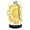 Golden Yellow, variant on Large Capacity Drawstring Laundry Backpack Portable Dirty Clothes Hamper Guitar Music Designs