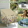 thumbnail image 3 of Renewold Waterproof Patio Chair Covers UV Resistant All Weather Protection Lawn Chair Covers Perfect for Patio, Deck, and Porch, 32"W x 35"D x 36"H, Butterfly Dragonfly Daisy Floral, 3 of 7