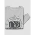 thumbnail image 3 of Black Camera Design Sweatshirt Men -Image by Shutterstock, Male 4X-Large, 3 of 4
