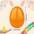 thumbnail image 3 of Huevos de Pascua QPCMV de plástico con bisagra de 6 cm, paquete de 36, 3 of 7