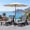 Black, variant on SERWALL Textilene Patio Chaise Lounge Chair, 5-Position Adjustable Outdoor Lounger with Rolling Wheels for Pool, Deck, Black