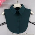 thumbnail image 5 of LoudSung False Collar Detachable Half Shirt Blouse Fake Collar Elegant Pure Color Dickey Simple Designs for Women Girls, 5 of 7