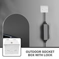 thumbnail image 3 of Shisuyan Stainless Steel Outlet Box Metal Socket Box Anti-theft Outlet Box Protective Socket Box with Lock, 3 of 8