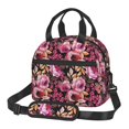 thumbnail image 1 of Disketp Rose Flowers Lonchera Térmica para Mujer y Hombre, Bolsa de Almuerzo Reutilizable e Impermeable para Trabajo, Viajes y Picnic, 1 of 7