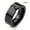 black, variant on Fashionable Couple Jewelry Couple Rings Black Cubic Zirconia Ring Men's Stainless Steel Anniversary Gifts,black,10