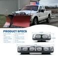thumbnail image 2 of Xprite Rooftop Emergency Strobe Light bar with Magnetic Base High-Visibility LED Beacon for Vehicles Safety and Security Solution Red & Blue, 2 of 6