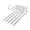 White, variant on Stainless steel folding trousers rack, retractable, built-in multi-layer folding