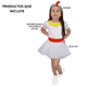 thumbnail image 4 of Disfraz de Primavera Gallina Unitardo con Falda Tutu Infantil Niña Talla 8 a 10 años, 4 of 5