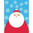 thumbnail image 3 of Seven Trees Design 19x24 Black Modern Framed Museum Art Print Titled - Snowflake Santa Claus, 3 of 5
