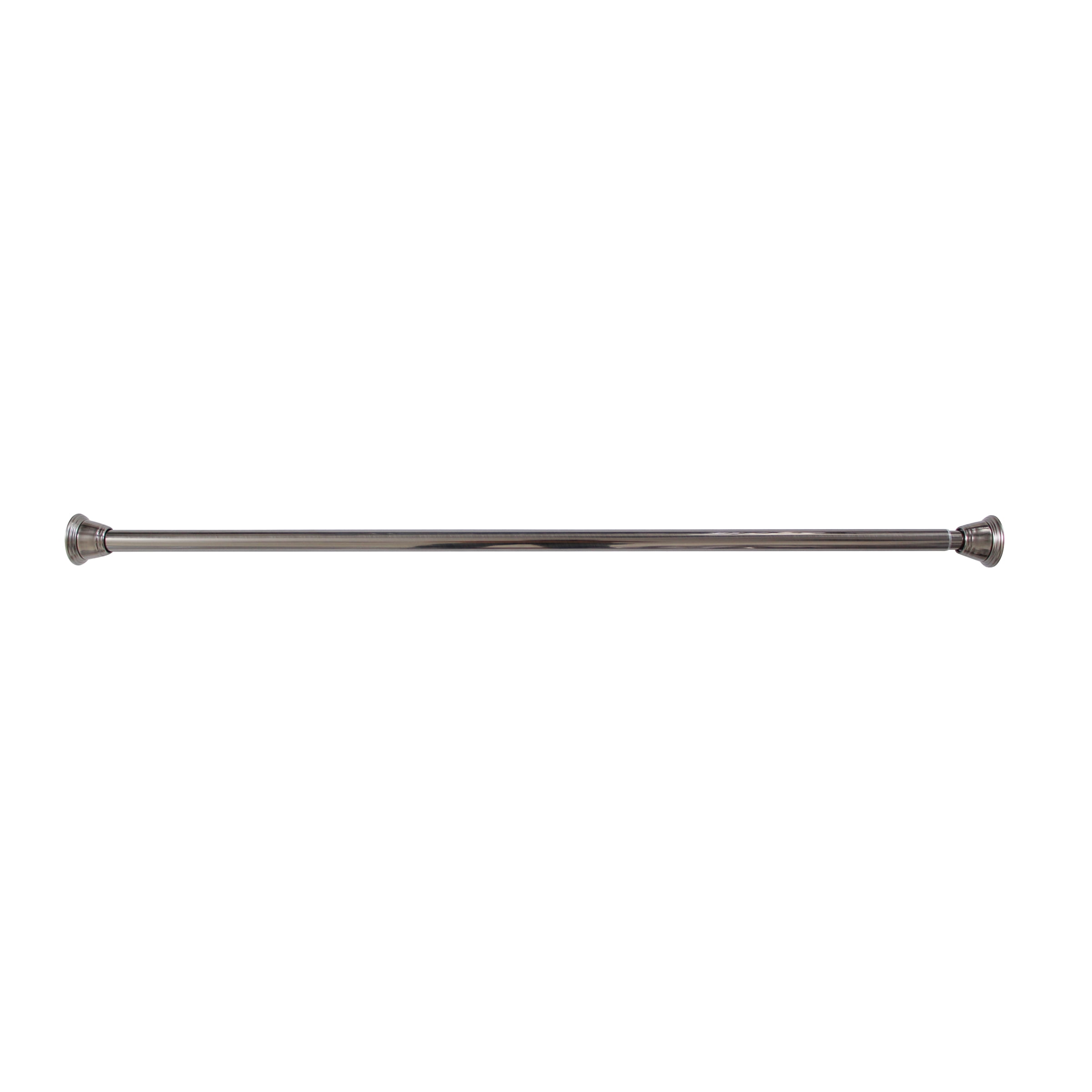 Splash Home Dell 42 to 72 Adjustable Shower Curtain Tension Rod for Bathroom, Pewter