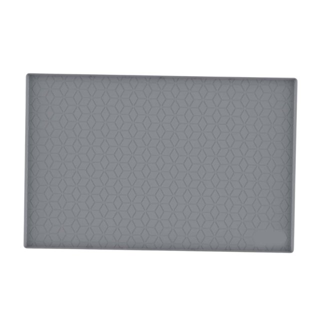 Alfombrilla de silicona perfecl para fregadero organizador de armario color gris