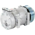 thumbnail image 2 of AC Compressor & 8-Groove 119mm A/C Clutch For Freightliner Replaces SKI4615 SKI4314S Sanden SD7H15 HD 4314 4615 12v - BuyAutoParts, 2 of 7